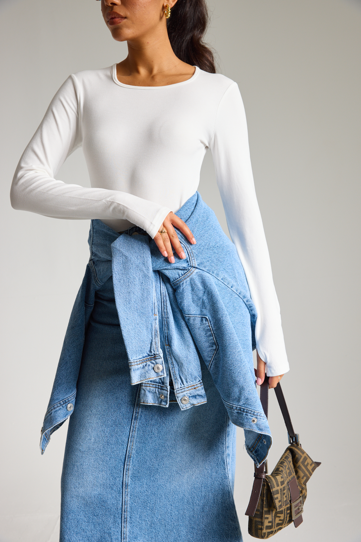 בגד גוף ליה - לבן