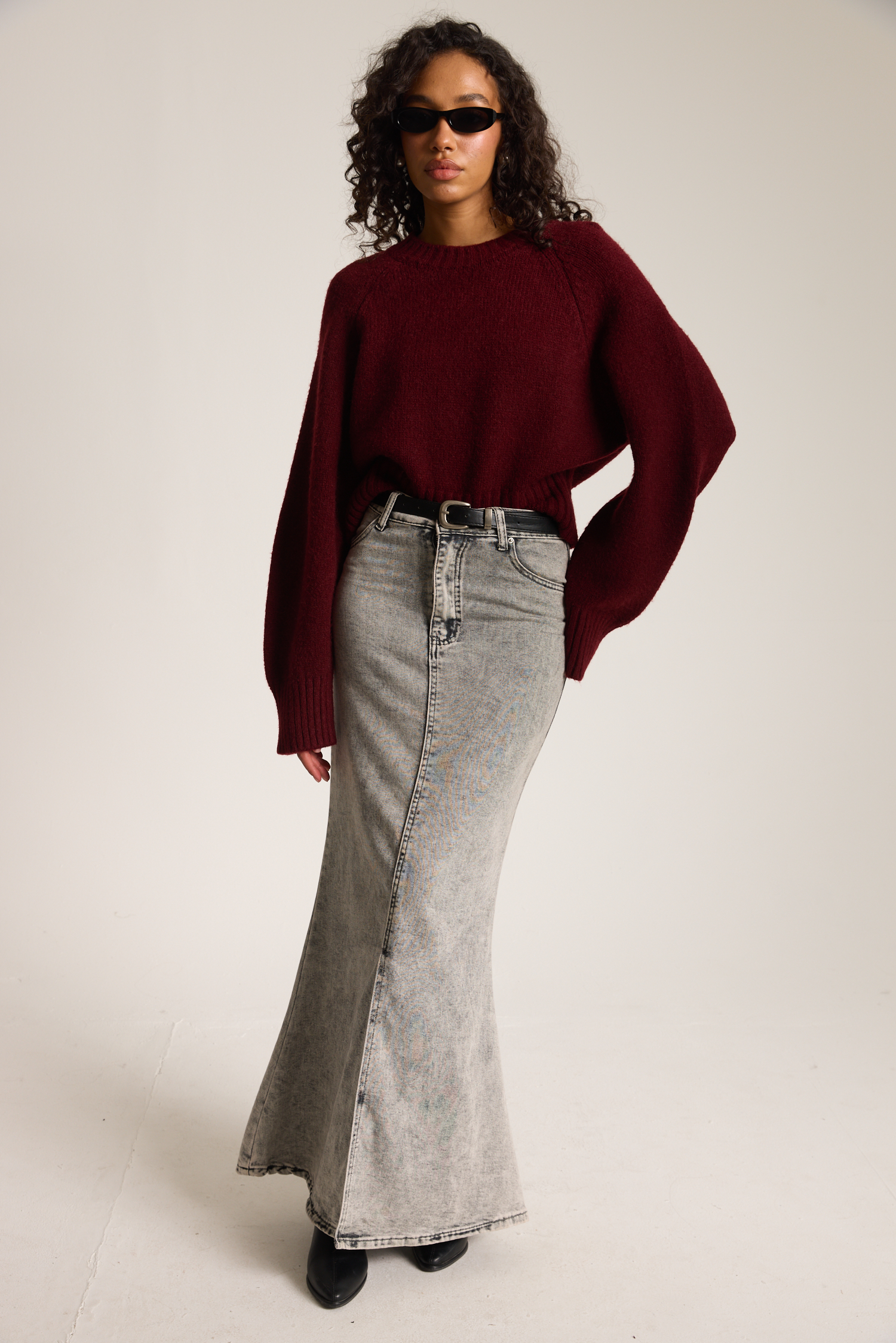 חצאית ג'ינס מתרחבת