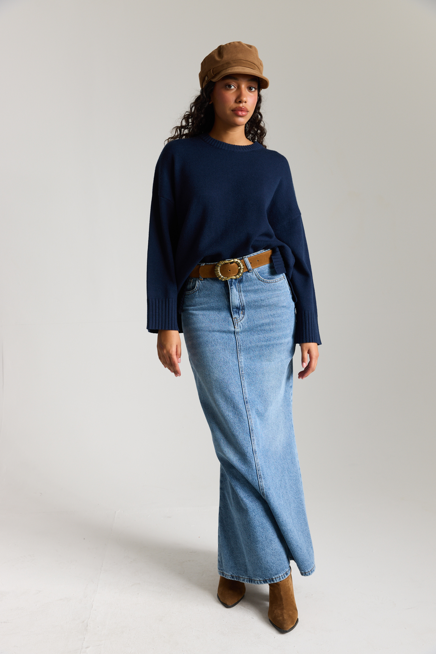 חצאית ג'ינס מתרחבת