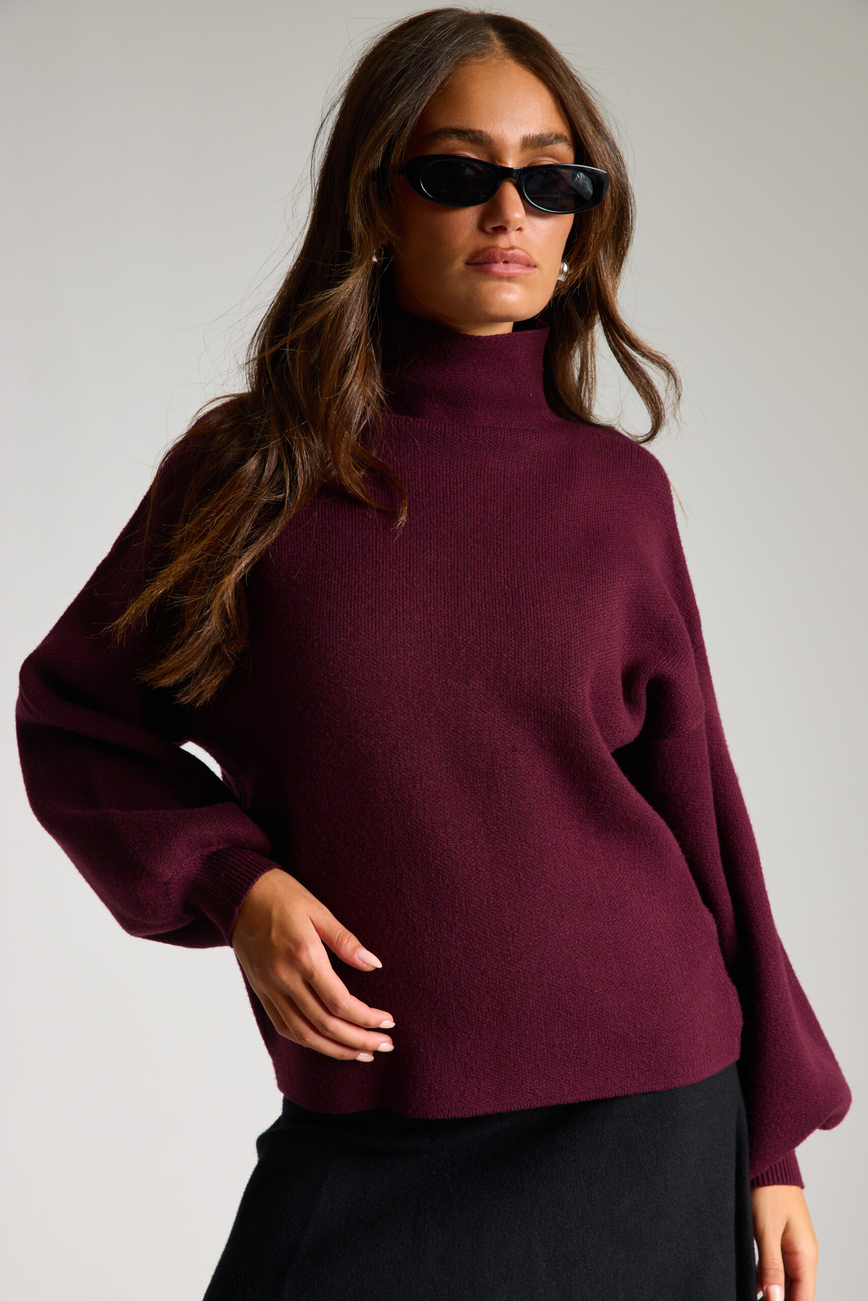 חולצת גולף סריג - חציל