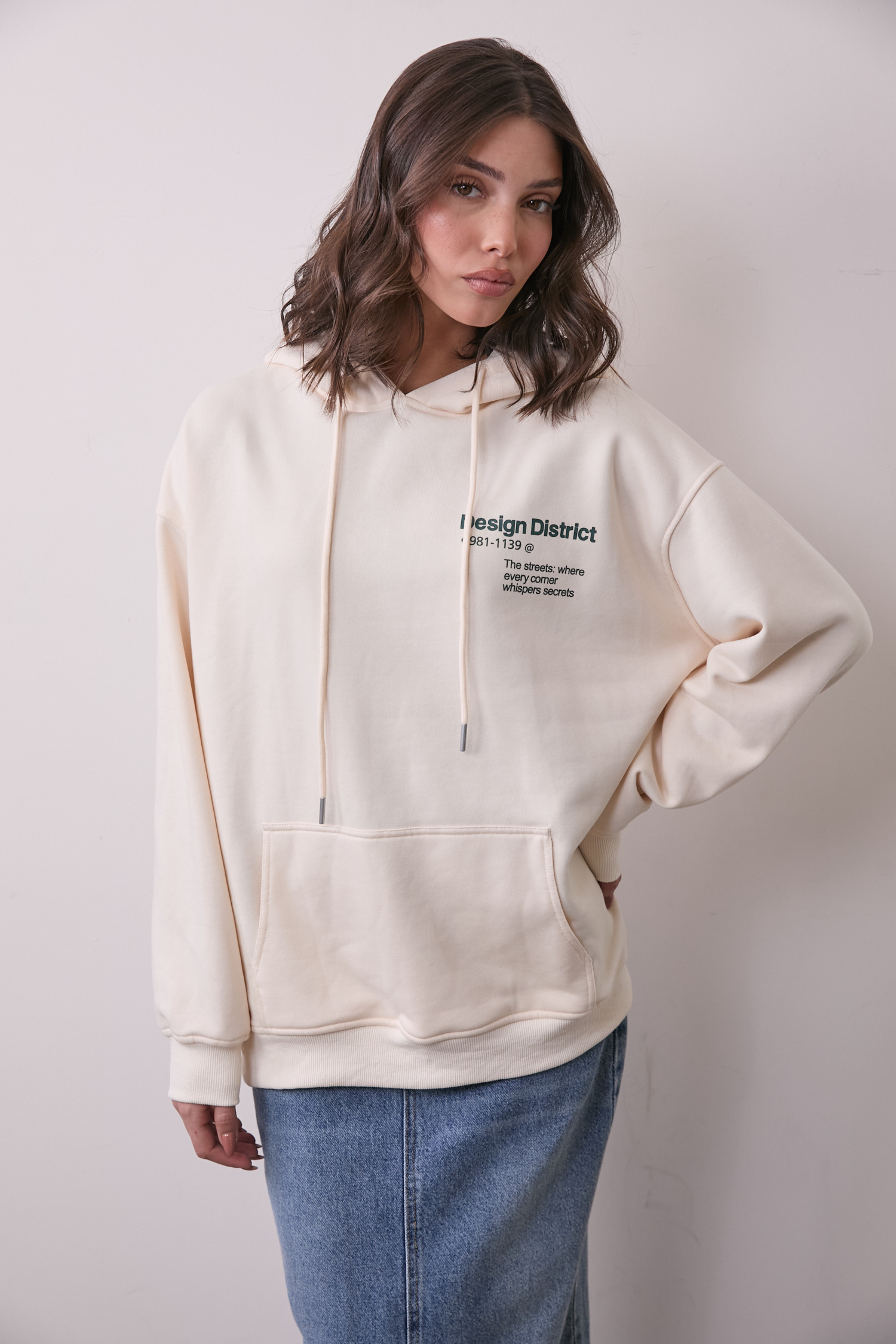 קפוצ'ון דפוס - שמנת