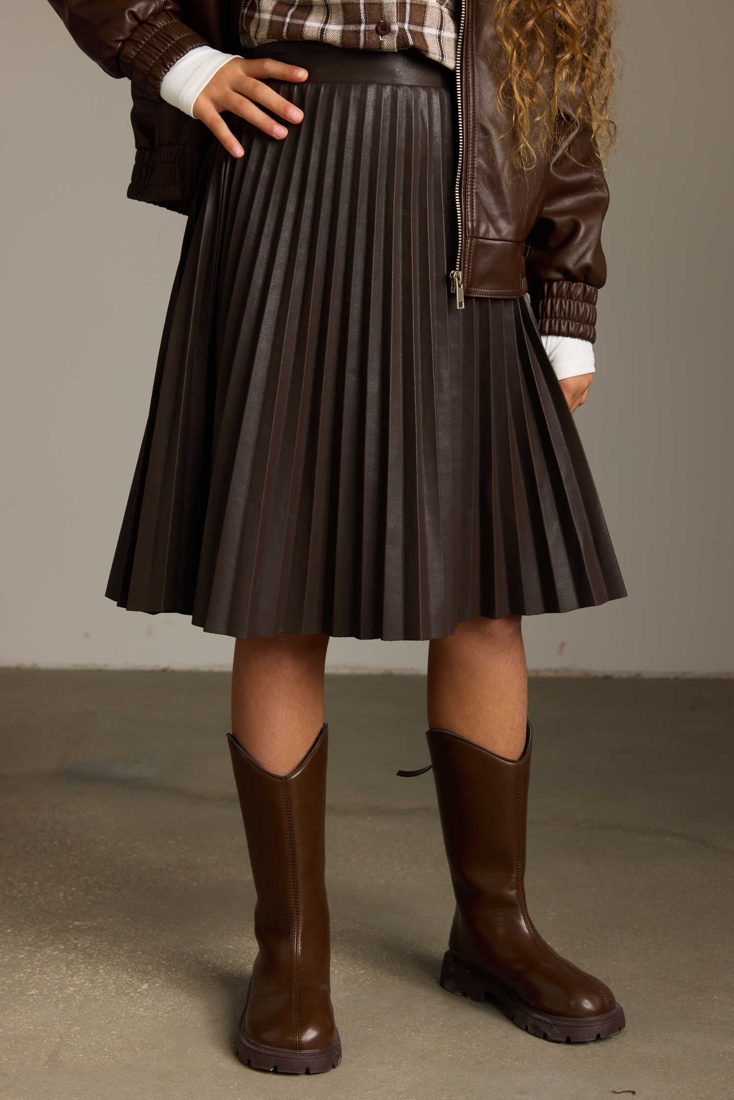 חצאית דמוי עור