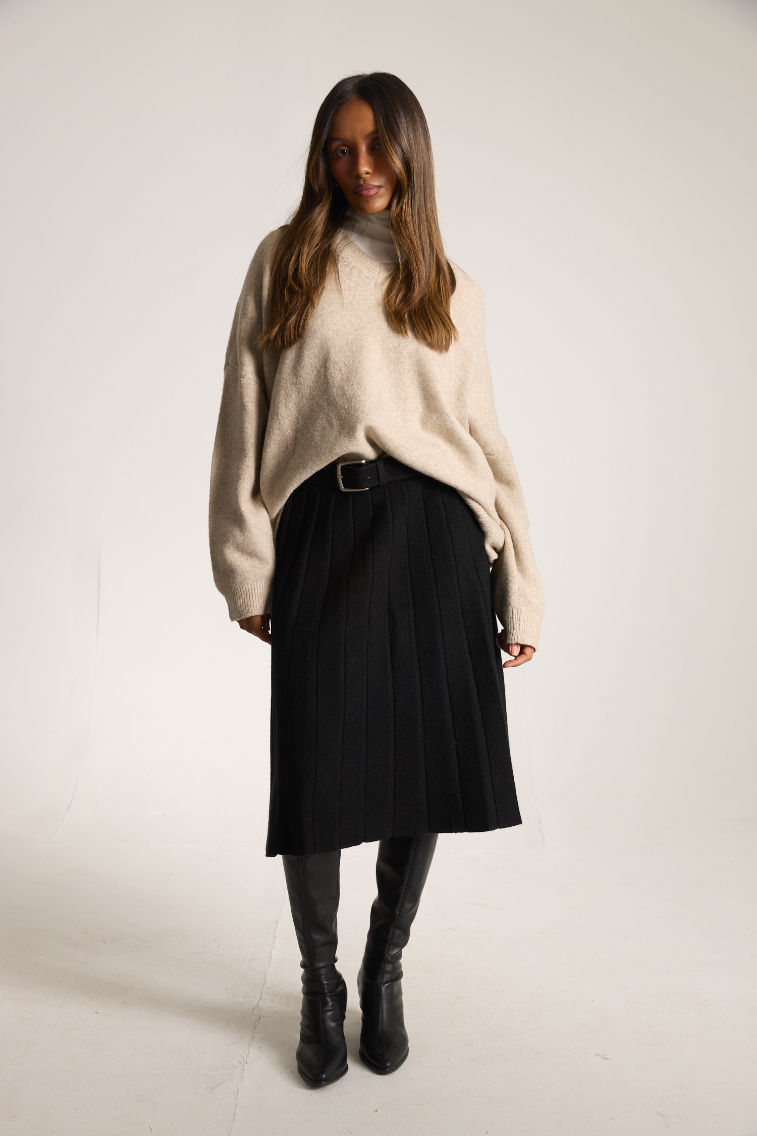 חצאית עם קפלים