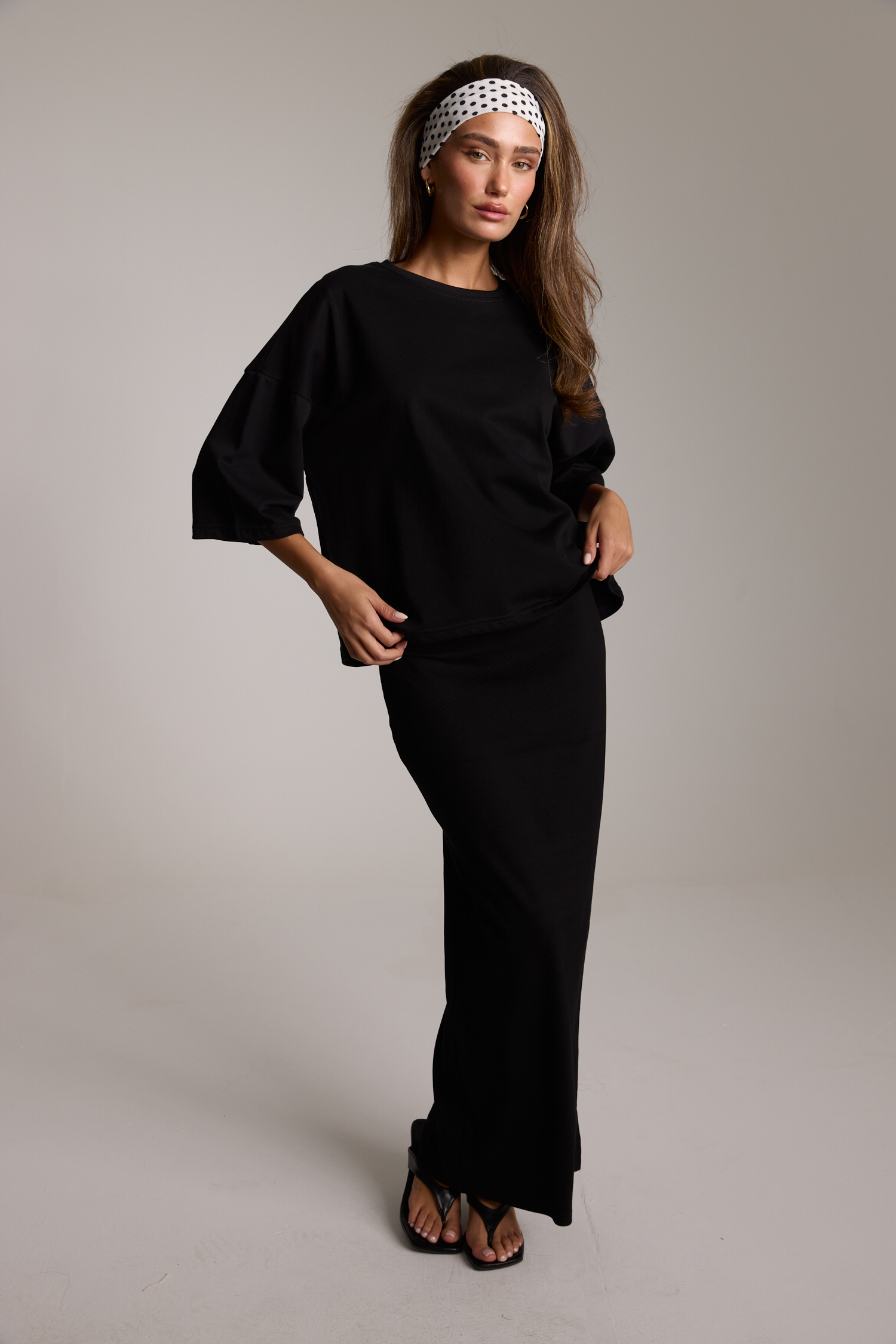 חצאית ריפ מקסי